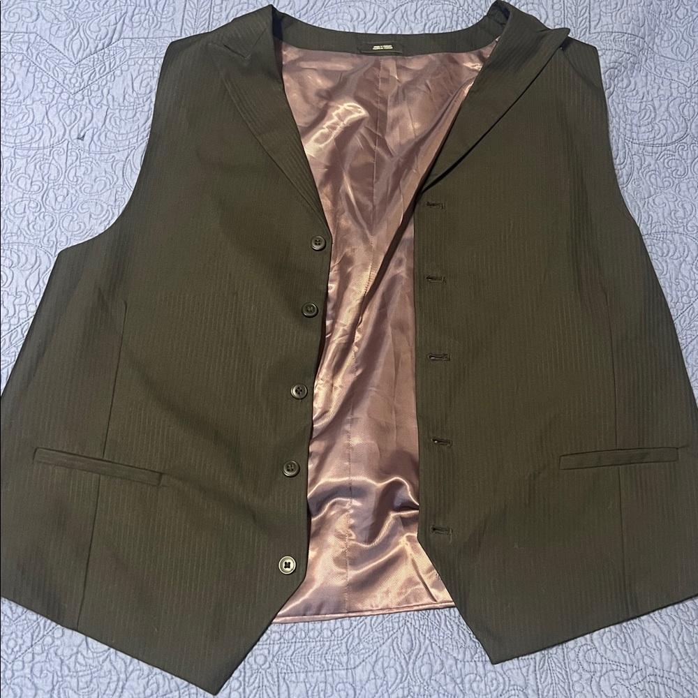 JF J.Ferrar XL Black Vest with Purple Interior